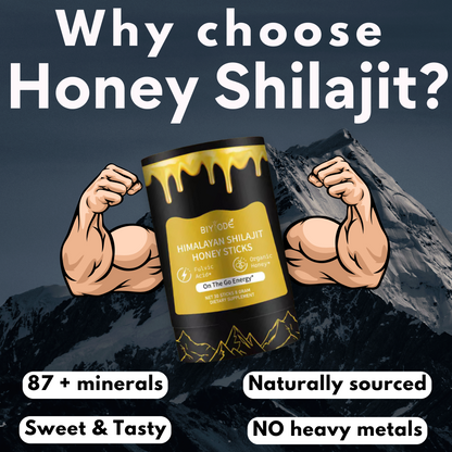 Palitos de miel de Shilajit